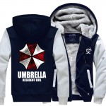 Resident Evil Umbrella Hoodies 2016 winter new warm fleece Anime umbrella men sweatshirts high quality men jacket for fans M-4XL