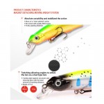 Retail A+ fishing lures, assorted colors, minnow crank  80mm 8.5g,magnet system. bearking 2016 hot model crank bait