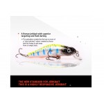 Retail A+ fishing lures, assorted colors, minnow crank  80mm 8.5g,magnet system. bearking 2016 hot model crank bait