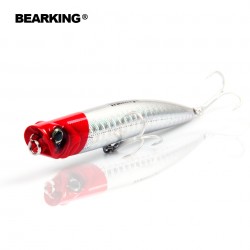 Retail,2015 hot model,A+ fishing lures,bearking fishing tackle bait magnet system inside popper,90mm&10g,floating,hard baits