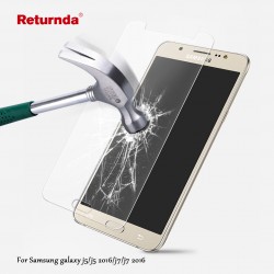Returnda 9H 2.5D Premium Tempered Glass film for Samsung Galaxy J5 J7 j5 2016 J7 2016 HD Clear Phone Screen Protector Film