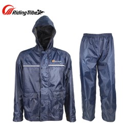 Riding Tribe Men Women Motorcycle Riding Rain Jacket Pants Hood Raincoat Rain Gear Breathable Waterproof Windproof Rain Suit Set