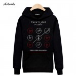 Rock Band Twenty One Pilots Cotton Harajuku men sweatshirt xxl in Street Wear Mens Hoodies 2017 Black/Gray