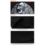 Rocksir 2017 new T Shirt Men Rock design short sleeve black Skull Printed Metallica Band Clothing mens rock t shirts fashion