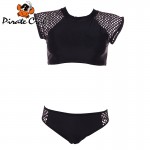 S -XL women's swimming suit bikinis women high waist swimsuit White Mesh Swimwear crochet Bikini Set maillot de bain biquini