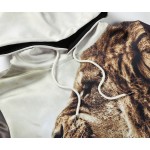 S-3XL Mens Fierce Lion Printed Sweatshirt 3D Animal Hoodie Raglan Sleeve Printing Casual Outwear Sweat Homme Sudadera Hombre