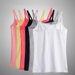 S-3XL New Women's Cotton Tanks Tops Summer 2017 Spring Casual All-match Silod Sleeveless Slim Thin Camis Shirt Sexy Vest Female