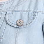 S-3XL Short Denim Jacket Casual Women Jean Chaquetas Mujer Jaquetas Short Sleeve Coat Feminino Veste Femme Jeans Jacket