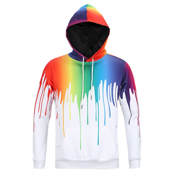 S-3XL Tie Dye Sweatshirt Autumn 3D Hoodies Men Polerones Hombre Sudaderas Hombre  Hip Hop Hoodie Streetwear Sweat Homme