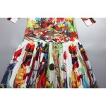 S-4XL 2017 new nice nice elegant print designer turn down collar long sleeve maix long bohemia full women's dresses vestido