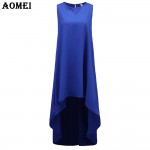 S M 3XL 5XL Women Summer Bohemian White Irregular Beach Dress Loose Flare Tunic Female Sleeveless Beachwear Boho Gowns Dresses