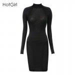 S-XL New Arrival Summer 2017 Black Patchwork Mesh Sheer Party Dresses Stretchy Sexy Club Wear White Bodycon Dress Plus Size