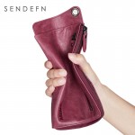 SENDEFN Wallet New Fashion Wallet Women Genuine Leather Wallet Brand Women Purse Long Purse Coin Purse Money Bag For iPhone7S 