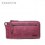 SENDEFN Wallet New Fashion Wallet Women Genuine Leather Wallet Brand Women Purse Long Purse Coin Purse Money Bag For iPhone7S 