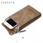 SENDEFN Wallet New Fashion Wallet Women Genuine Leather Wallet Brand Women Purse Long Purse Coin Purse Money Bag For iPhone7S 