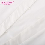 S.FLAVOR Brand Women cotton white dress 2017 hot sale O-neck irregular summer vestidos good quality maxi size cotton dress