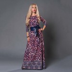 S.FLAVOR Brand Women long Dress hot sale 2017 Spring Summer Russian Style Print Dresses Long Floor-Length  Elegant vestidos