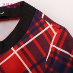 S.FLAVOR Brand women plaid printing long dress Russian style women patchwork loose floor-length vestidos Spring summer dress