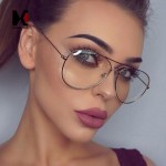 SHAUNA Classic Women Glasses Frame Brand Designer Fashion Men Polit Alloy Eyeglasses