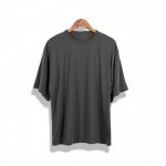 SHOWERSMILE Brand Large Mens Extra Long T Shirts Oversize Longline Shirt Cotton Solid Half Sleeve Mens Hip Hop Clothing Summer