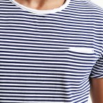 SIMWOOD 2017 Spring  Summer Short Sleeve T Shirts Men Striped  Fashion Tees Slim Fit Plus Size Breton Top TD1167