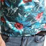 SIMWOOD 2017 Spring Summer Hawaiian  T Shirts Men 100% Pure Cotton Brand Clothing Print  Tees Plus Size Slim Fit TD1168