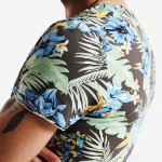 SIMWOOD 2017 Summer New Hawaiian  T shirts Men Shorts Sleeve Print  O neck Slim Fit 100% Pure Cotton Tees Plus Size  TD1181