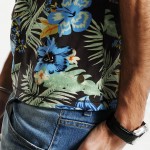 SIMWOOD 2017 Summer New Hawaiian  T shirts Men Shorts Sleeve Print  O neck Slim Fit 100% Pure Cotton Tees Plus Size  TD1181