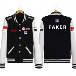 SKT Faker LOL S6 Unisex Cosplay Baseball Jakcekt Free Shipping Large Size XXXL 