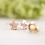 SMJEL New Fashion Women Earrings Brushed Geometric Star Stud Earrings for Women Party Gifts