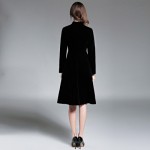 SMTHMA 2017  Autumn and winter Runway Velvet Retro  fashion elegant self-cultivation dress