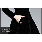 SMTHMA 2017  Autumn and winter Runway Velvet Retro  fashion elegant self-cultivation dress