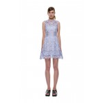 SMTHMA 2017 women fall runway  T fashion  runway lace dresses elegant lace patchwork dress designer slim short dress