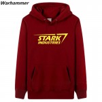 STARK INDUSTRIES Mens Hoodie Sweatshirts fashion style thick fleece Hooded Sweatshirts Big Size lovers tracksuit pullover jacket