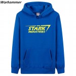 STARK INDUSTRIES Mens Hoodie Sweatshirts fashion style thick fleece Hooded Sweatshirts Big Size lovers tracksuit pullover jacket