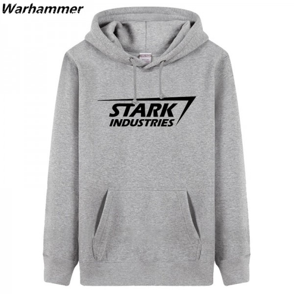 STARK INDUSTRIES Mens Hoodie Sweatshirts fashion style thick fleece Hooded Sweatshirts Big Size lovers tracksuit pullover jacket