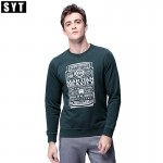 SYT 2016 Brand fashion men hoodies design Print casual male pullover mens crewneck  Long Sleeve Round Neck sweatshirt S6WT005
