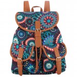 Sansarya 30 Colors Female Vintage Rucksack Printing Canvas Women Backpack Bohemian Grils School Bag Sac a Dos Drawstring Bag