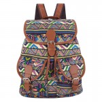Sansarya 30 Colors Female Vintage Rucksack Printing Canvas Women Backpack Bohemian Grils School Bag Sac a Dos Drawstring Bag