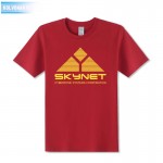 Science Fiction Film Skynet Cyberdyne Systems Terminator Printed T-Shirt Tee Shirts Cool Tops Park Tracksuit For Men Film Fans