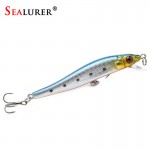 Sealurer Brand New Minnow Fishing Lures 8CM 5.7G 8# Hooks Fish Minnow Lure Tackle Hard Bait Pesca Wobbler Artificial Swim bait