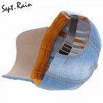 [Sept.Rain] The most 2017 New Fashion Adjustable Women Diamond Flower Baseball Cap Summer Style Lady Jeans Hats