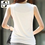 Sequined Pearl Embroidery Chiffon Tank Tops Women 2017 New Summer Elegant Sexy Sleeveless Vest Tops Female Clothing Plus Size