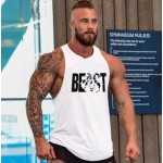 Seven Joe. Brand clothing Bodybuilding Fitness Men Tank Top workout BEAST print Vest Stringer sportswear Undershirt