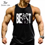 Seven Joe. Brand clothing Bodybuilding Fitness Men Tank Top workout BEAST print Vest Stringer sportswear Undershirt