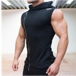 Seven Joe Mens Sleeveless Sweatshirt Hoodies Top Clothing Hooded Tank Top Sporting Hooded for Men Cotton Solid hoodies