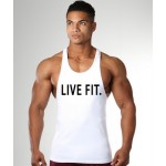 Seven Joe.Men's Tank Tops Muscle Stringer New Cotton Body Building and Fitness Pro Combat letter print Vests Clothing