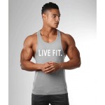 Seven Joe.Men's Tank Tops Muscle Stringer New Cotton Body Building and Fitness Pro Combat letter print Vests Clothing