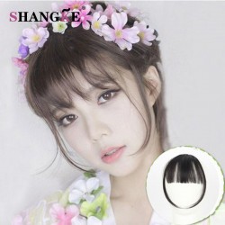 Sexy Clip in Bangs Fake Hair Extension bangs Hairpiece False Hair Piece Clip on Bangs hairpieces for Women Synthetic Fringe Bang