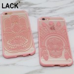 Sexy Lace Floral Paisley Flower Mandala Henna Clear Case For iphone 6 6S Plus 6Plus Phone Cases Fashion Cartoon Capa Back Cover